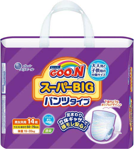 グーンスーパーＢＩＧパンツ　１４枚×６
