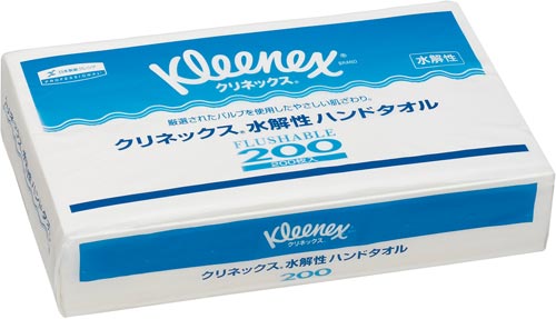 クリネックス　水解性ハンドタオル　２００枚入×３５