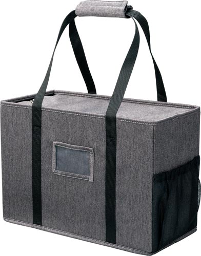 ミーティングバッグ（フタ付）ラージ　濃灰　１０個