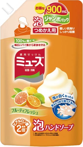 ミューズ泡ＨＳ　フルーティフレッシュ詰替９００ｍｌ