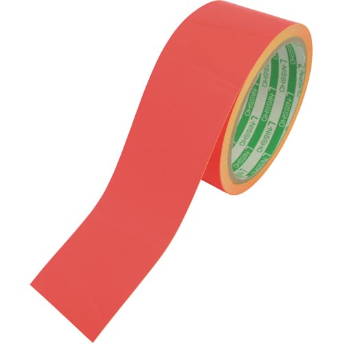 蛍光テープ　４５ｍｍＸ５ｍ　レッド