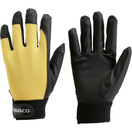 ＰＵ厚手手袋　ＬＬサイズ　イエロー