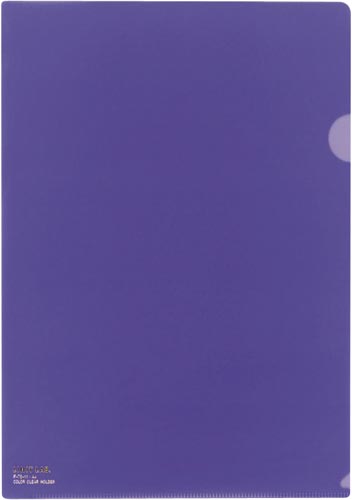 カラークリヤーホルダーＰＰ　Ａ４　藍５枚入