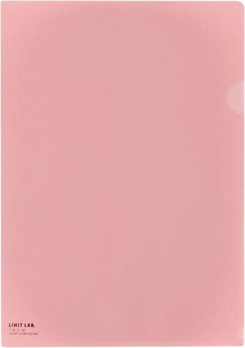 カラークリヤーホルダーＰＰ　Ａ４　桃５枚入