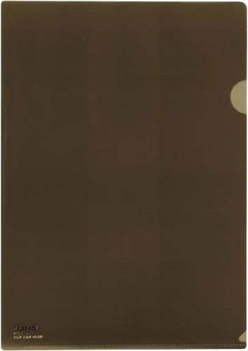 カラークリヤーホルダーＰＰ　Ａ４　茶５枚入