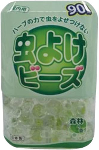 虫よけビーズ　９０日森林の香り　５個