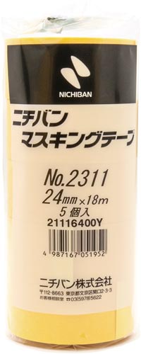 マスキングテープＮｏ．２３１１　幅２４ｍｍ　５巻入
