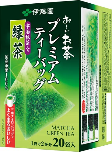 プレミアムティーバッグ　抹茶入り緑茶　２０袋×３※