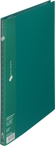 クリアーＦスーパーエコノミーＡ４縦　２０Ｐ緑１０冊