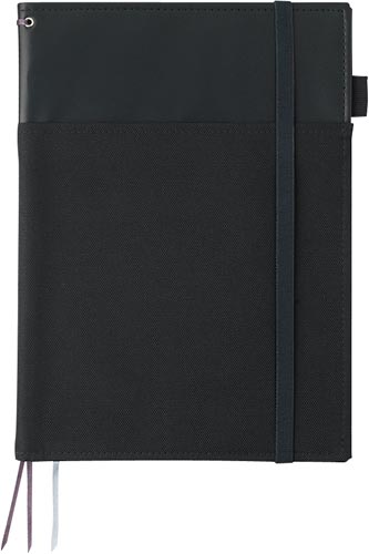 カバーノート＜システミック＞セミＢ５合皮　ブラック