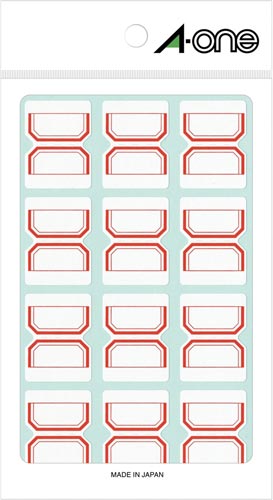 セルフインデックス　中　赤　１２面　１８０片