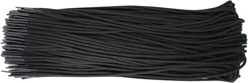 かさばりにくいつづりひも　ブラック　１００本