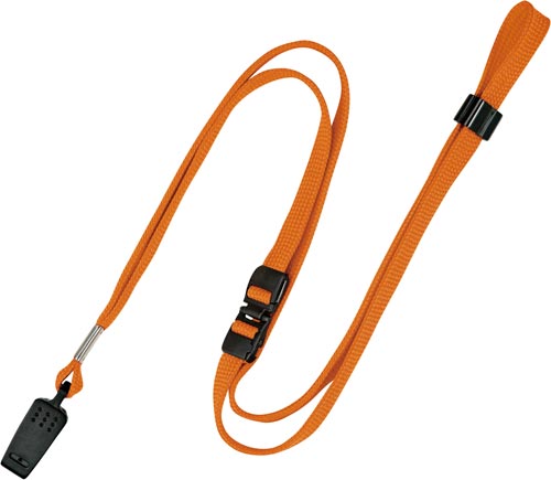 名札用　ループクリップ　橙　１０本入