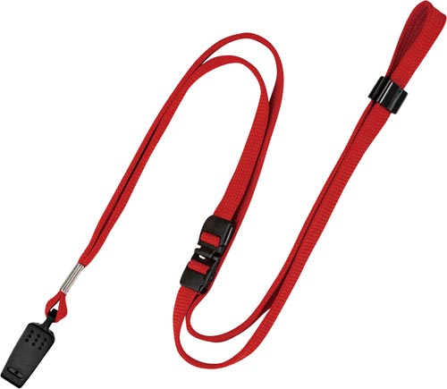 名札用ループクリップ　赤　１０本