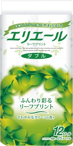 エリエール　トイレット　リーフプリント　１２ロール
