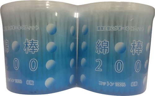 綿棒２００本ｘ２Ｐ
