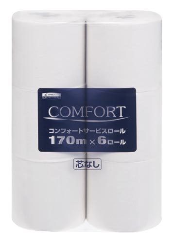 コンフォート　１７０ｍシングル（芯なし）　６ロール