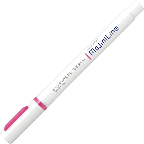 蛍光マーカージャストフィット　モジニライン　桃