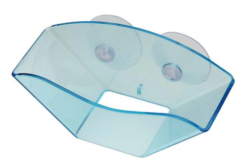 水切りが早い！スポンジラック　ライトブルー