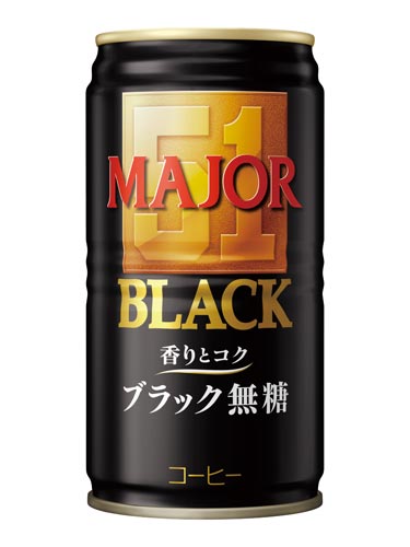 ＭＡＪＯＲ香りとコクブラック無糖１８５ｇ　３０本※