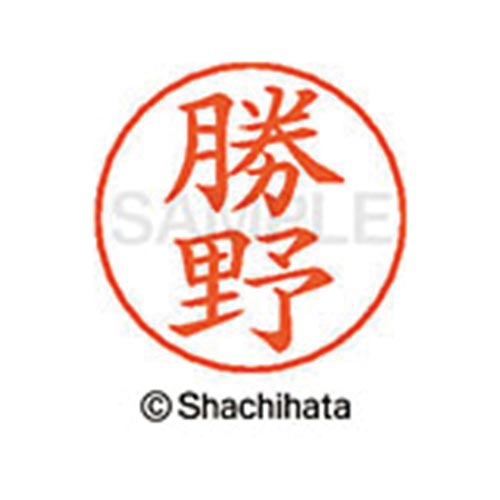 ネームペン用ネーム　シルバー　既製　勝野