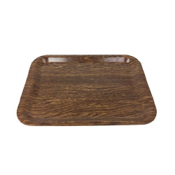 木目布張りトレー　Ｌ