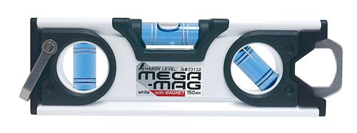 ハンディレベル　ＭＥＧＡ－ＭＡＧ　１５０ｍｍ　白