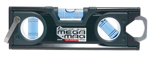 ハンディレベル　ＭＥＧＡ－ＭＡＧ　１５０ｍｍ　黒