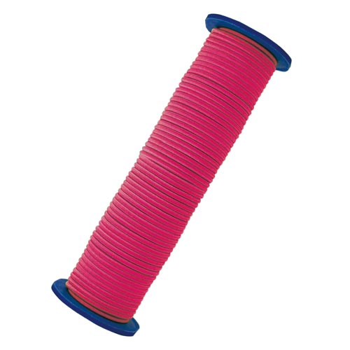 ゴム水糸　リール巻　蛍光ピンク　３ｍｍ　３０ｍ