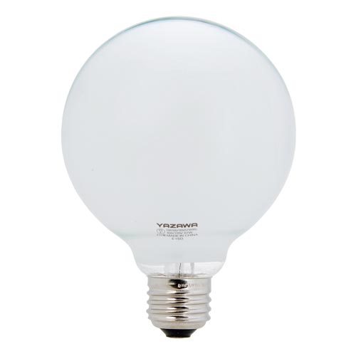 ボール電球６０Ｗ相当ホワイト長寿命　φ９５　Ｅ２６