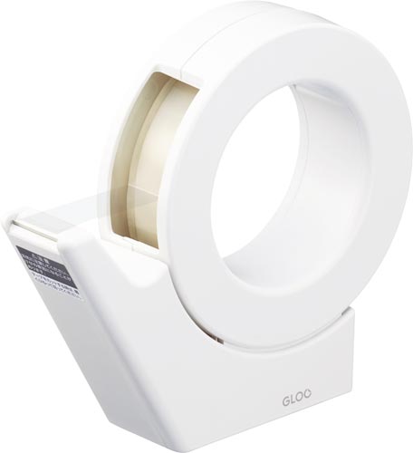 グルーテープカッター・吸盤ハンディ大巻白　５個