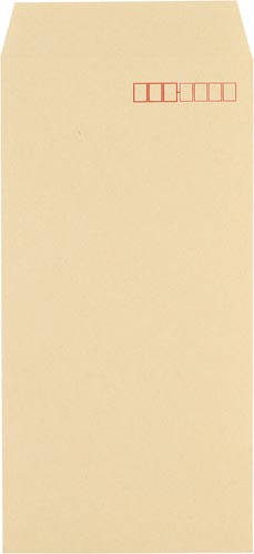 クラフト封筒　スミ貼　長３　７０ｇ　１００枚入