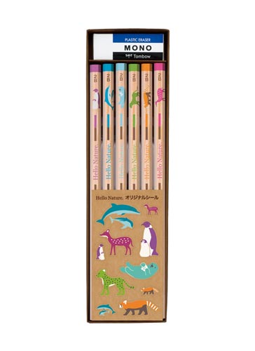 かきかた鉛筆ハローネイチャー　ギフト用鉛筆セット