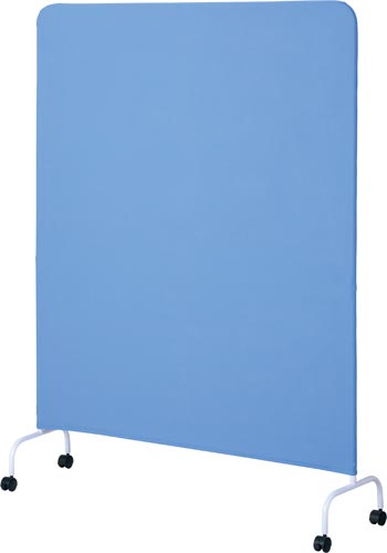 シンプルパネルＮ　キャスター脚　幅１２００　ブルー