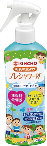 お肌の虫よけプレシャワーＤＦミスト無香料×４