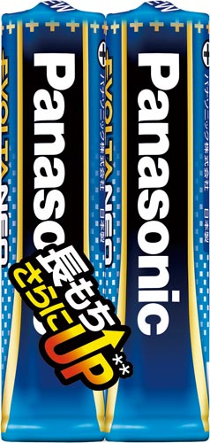 アルカリ乾電池　エボルタＮＥＯ　単４　２本入