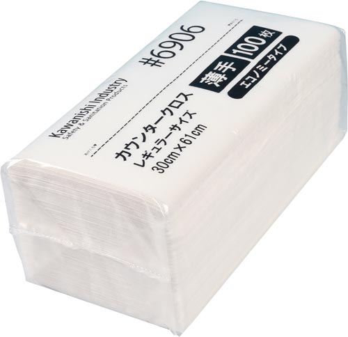 カウンタークロスエコノミー薄手レギュラー１００枚白