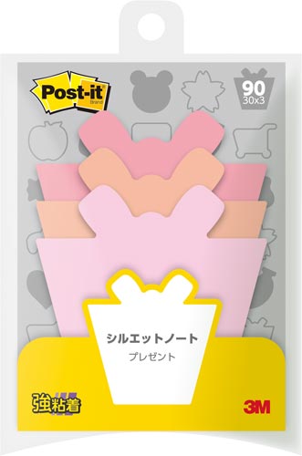 ポストイット　シルエットノート　強粘着　プレゼント