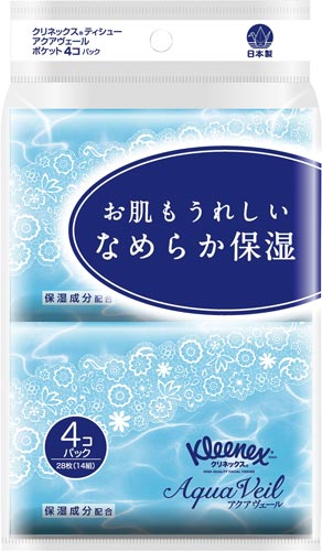 クリネックス　アクアヴェール　ポケット４Ｐ×４８