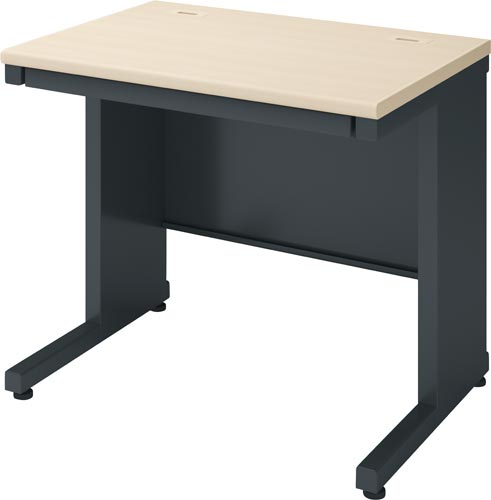 インベント平机奥行６００幅８００ナチュラル脚ＢＫ