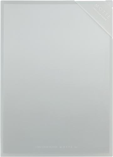 ハードクリヤーホルダーモッテＡ４　ライトグレー×５