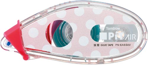 テープのりピットエアーミニ　ドットピンク×５