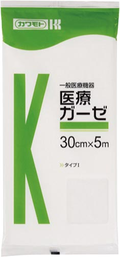 医療ガーゼ　３０ｃｍ×５ｍ　×５