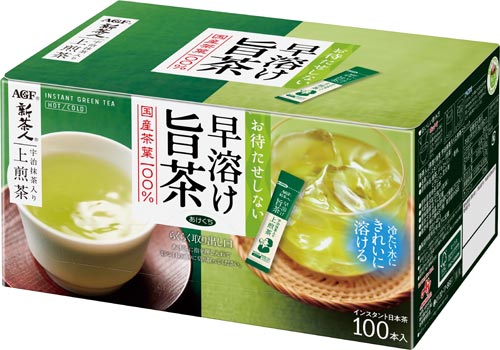新茶人早溶け旨茶宇治抹茶入煎茶スティック１００×２※
