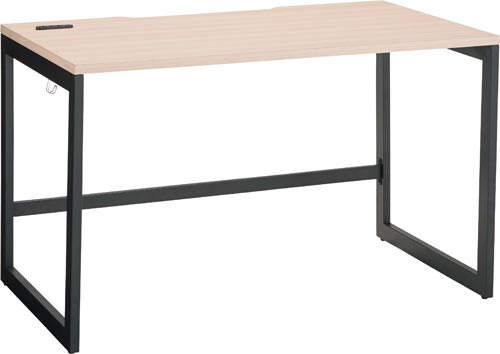 リスムデスクＤ７００Ｗ１２００　黒脚　ナチュラル