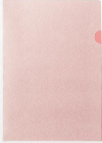 紙製クリアーホルダー　ピンク　１０枚