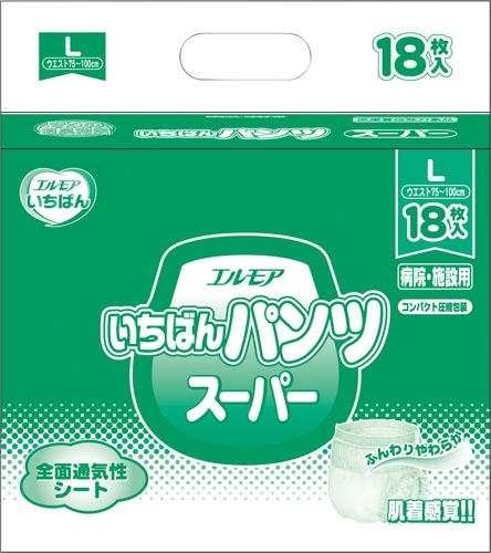 エルモアいちばん　パンツスーパーＬ１８枚×６