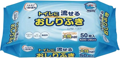エルモアいちばん　トイレに流せるおしりふき×１６