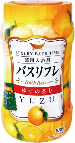 バスリフレ薬用入浴剤ゆずの香り６８０ｇ