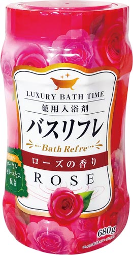 バスリフレ薬用入浴剤ローズの香り６８０ｇ